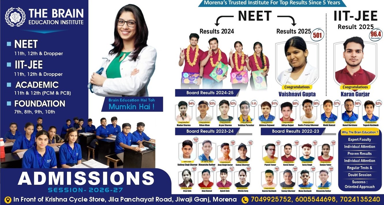 Morena Top Coaching Institute for NEET & Foundation Classes